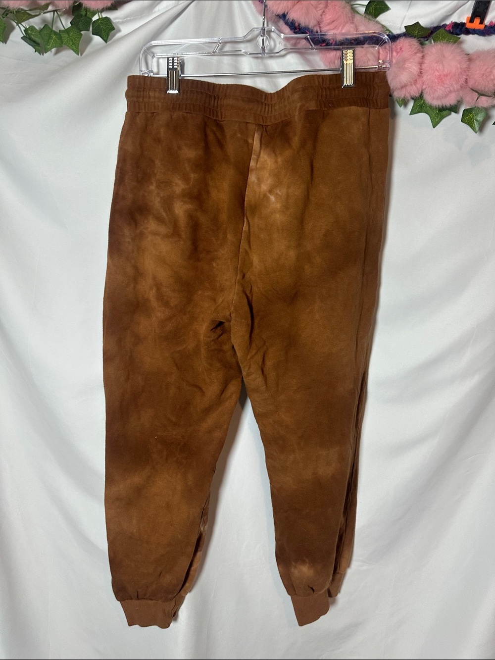 Dance & Marvel Women’s Brown Tie-Dye Jogger Pants - Casual Comfort - Picture 5 of 5